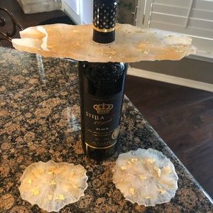 Wine and wine glass holder